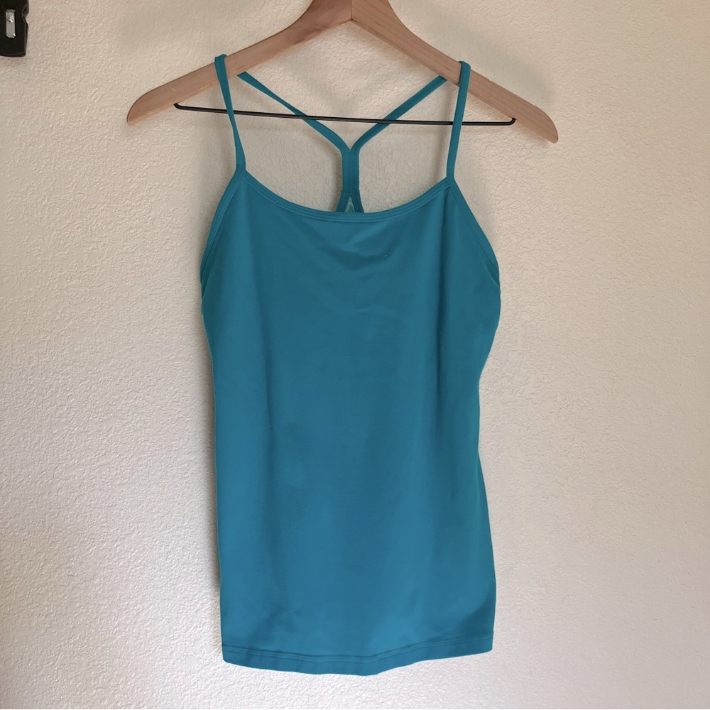 Lululemon Blue Y Tank Top Size 10 - Picture 2 of 10